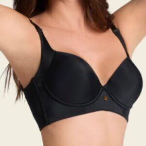 Leonisa High Profile Back Smoothing Bra with Soft Full Coverage Cups